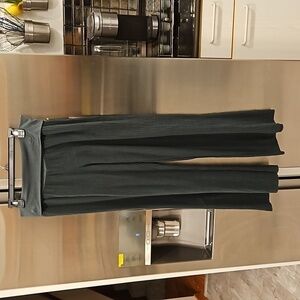 💕FRESH LAUNDRY💕 Cotton Gauze  Foldover Pants ~ Dark Gray Large L NWT